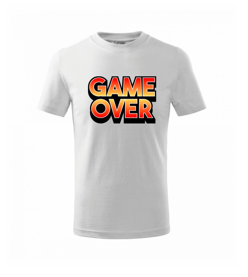 Game over - nápis farebný