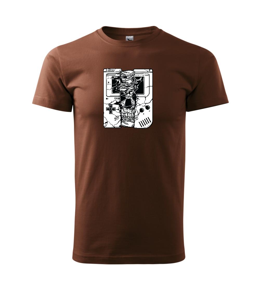 Tričká pre ajťákov - Gameboy Skull - Klasické pánske tričko vyššej gramáže