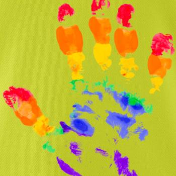 LGBT hand print LGBT hand print