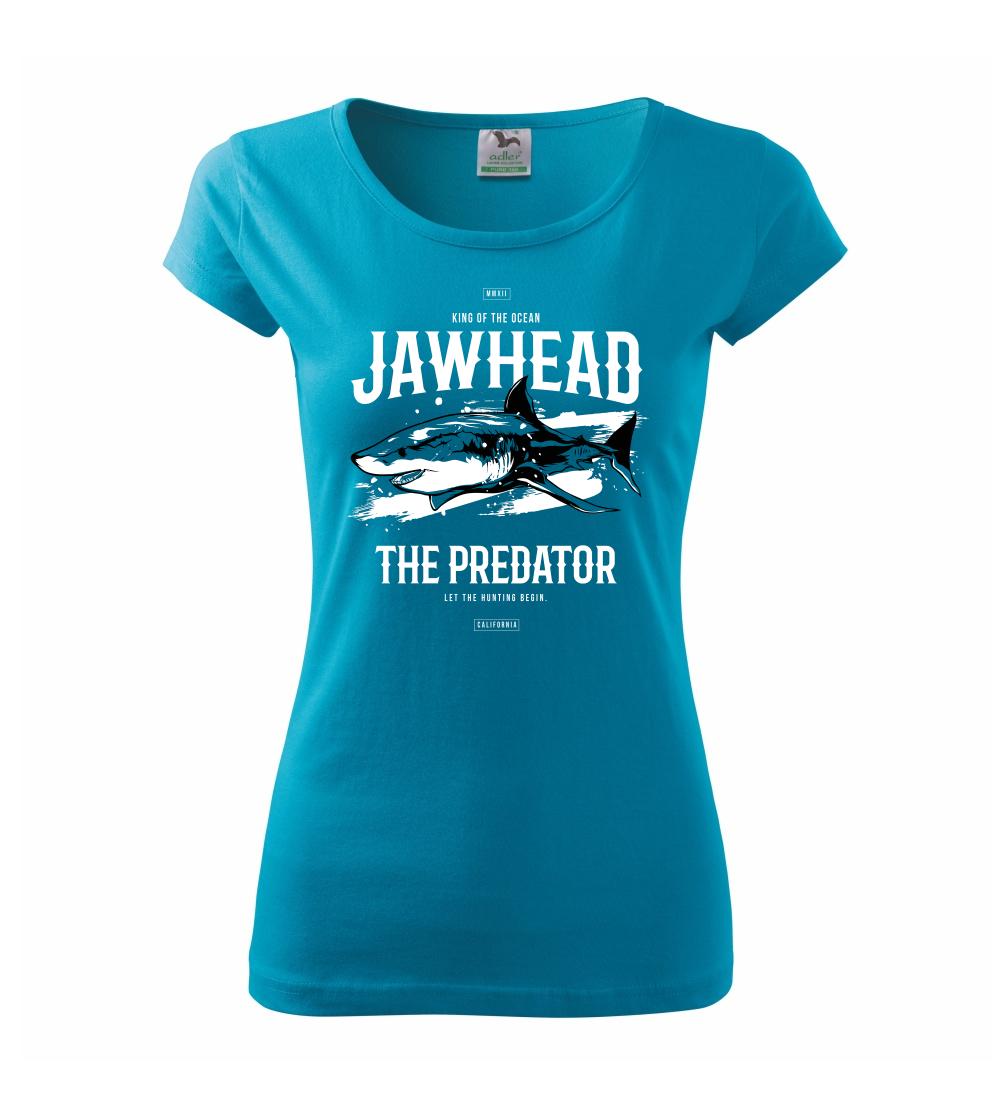 Tričká s potlačou ryby - Shark jawhead - Dámske tričko Pure
