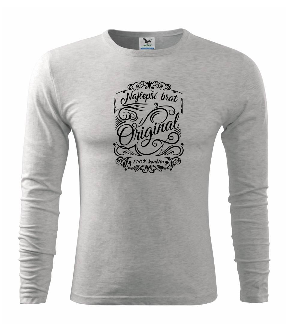 Rodinné tričká - Vintage - Najlepší brat - Tričko s dlhým rukávom FIT-T long sleeve