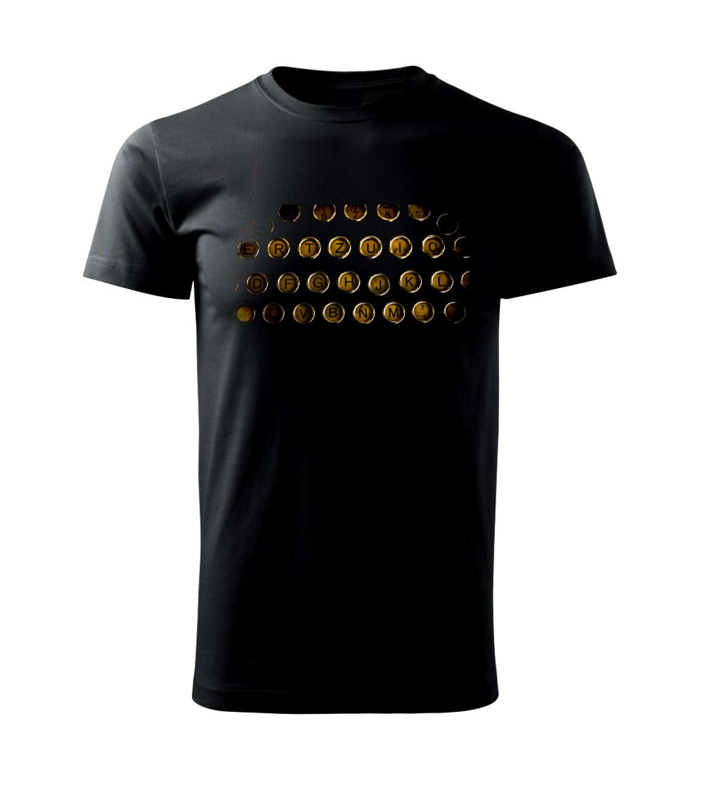 Grafické tričká - Starý písací stroj - Tričko extra veľké  (5-8XL)