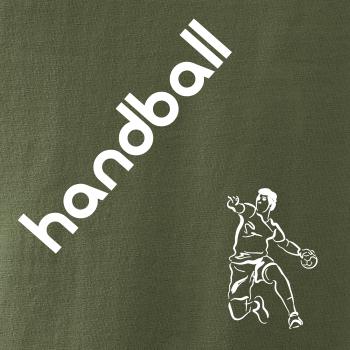 Handball nápis šikmo Handball nápis šikmo