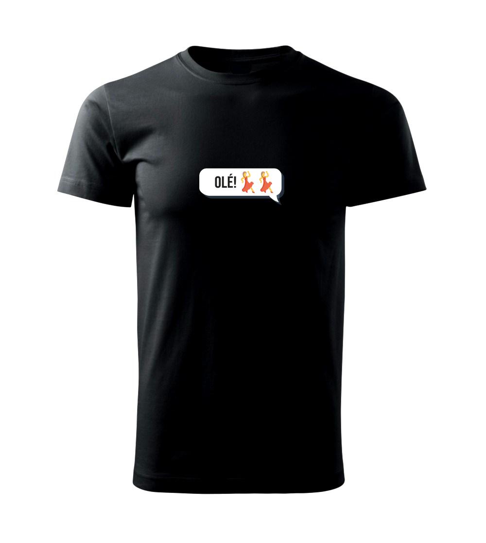 Tričká pre ajťákov - Emoji - olé - Tričko extra veľké  (5-8XL)