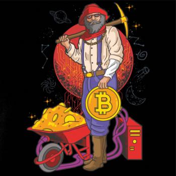 Baník ťaží Bitcoiny