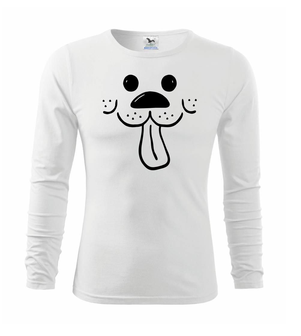 Ostatné psie plemená - Pes tvár - Tričko detské Long Sleeve