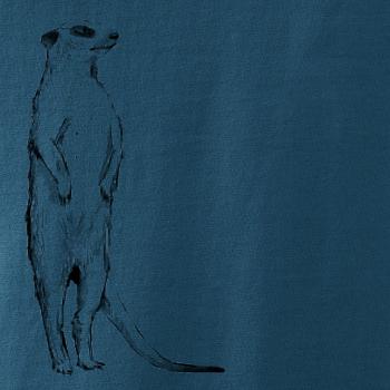 Surikata čierna kresba Surikata čierna kresba