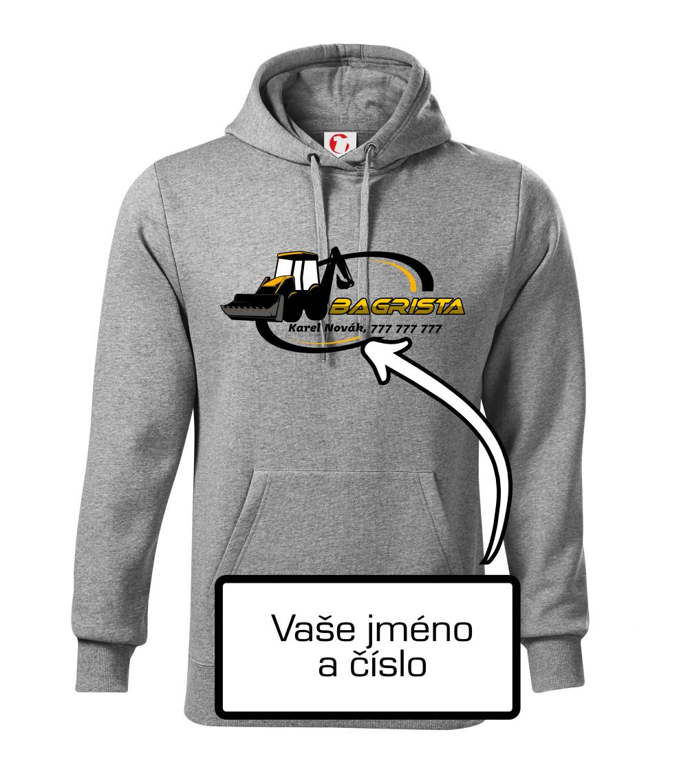 Bagrista v kruhu - vlastný nápis Bagrista v kruhu - vlastný nápis