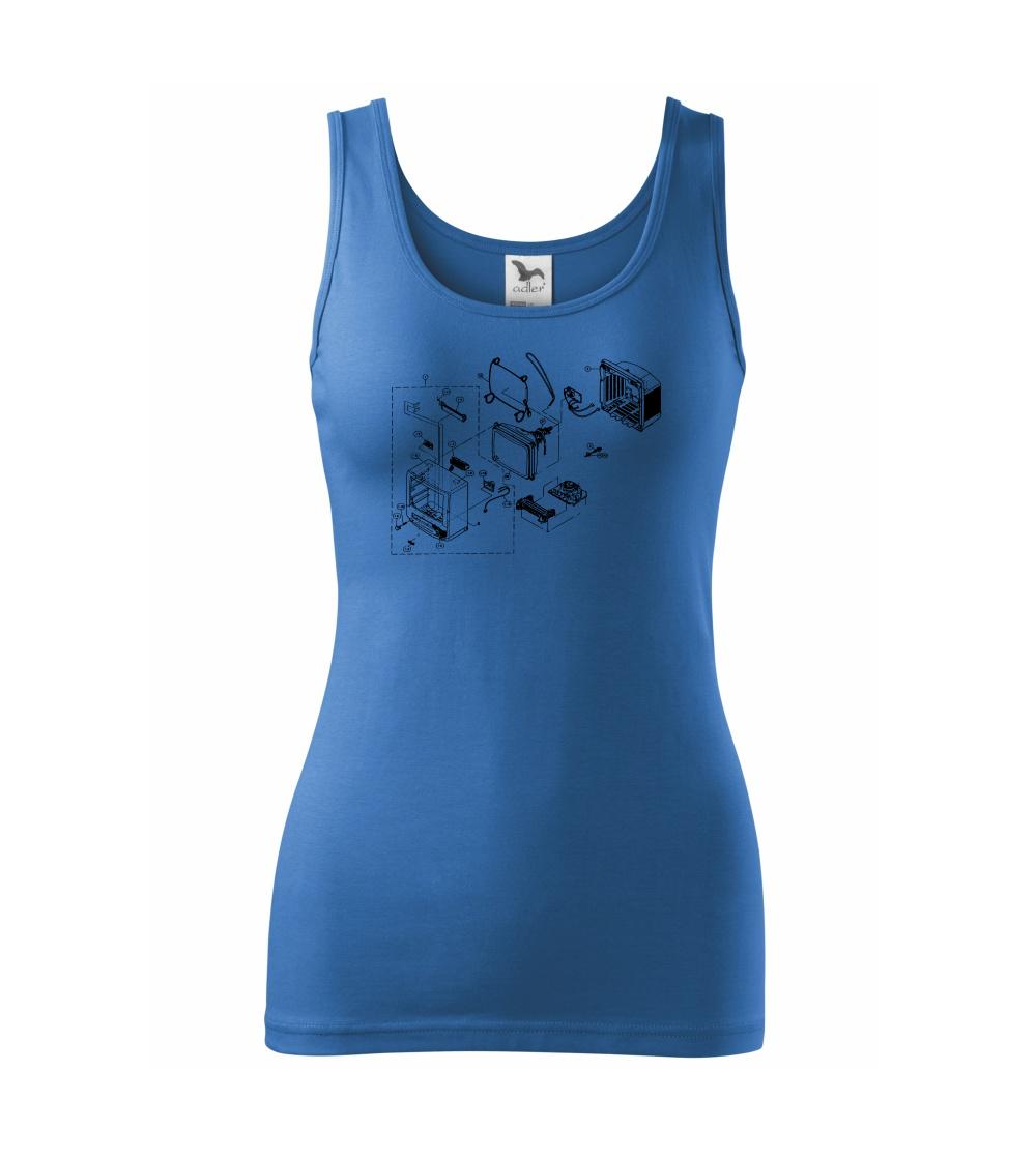 Nákres starý CRT televízor