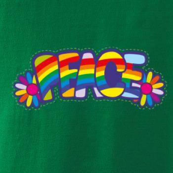 Peace nápis dúhový Peace nápis dúhový