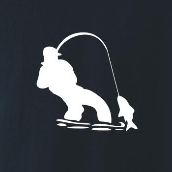 Rybár ťahajúce rybu Rybár ťahajúce rybu