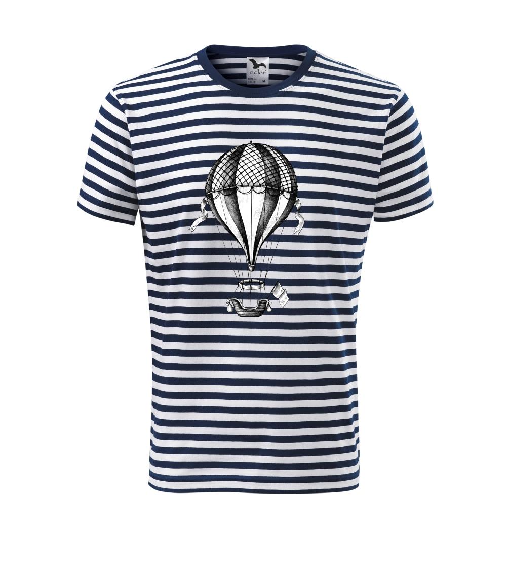 Teplovzdušný balón kreslený Teplovzdušný balón kreslený