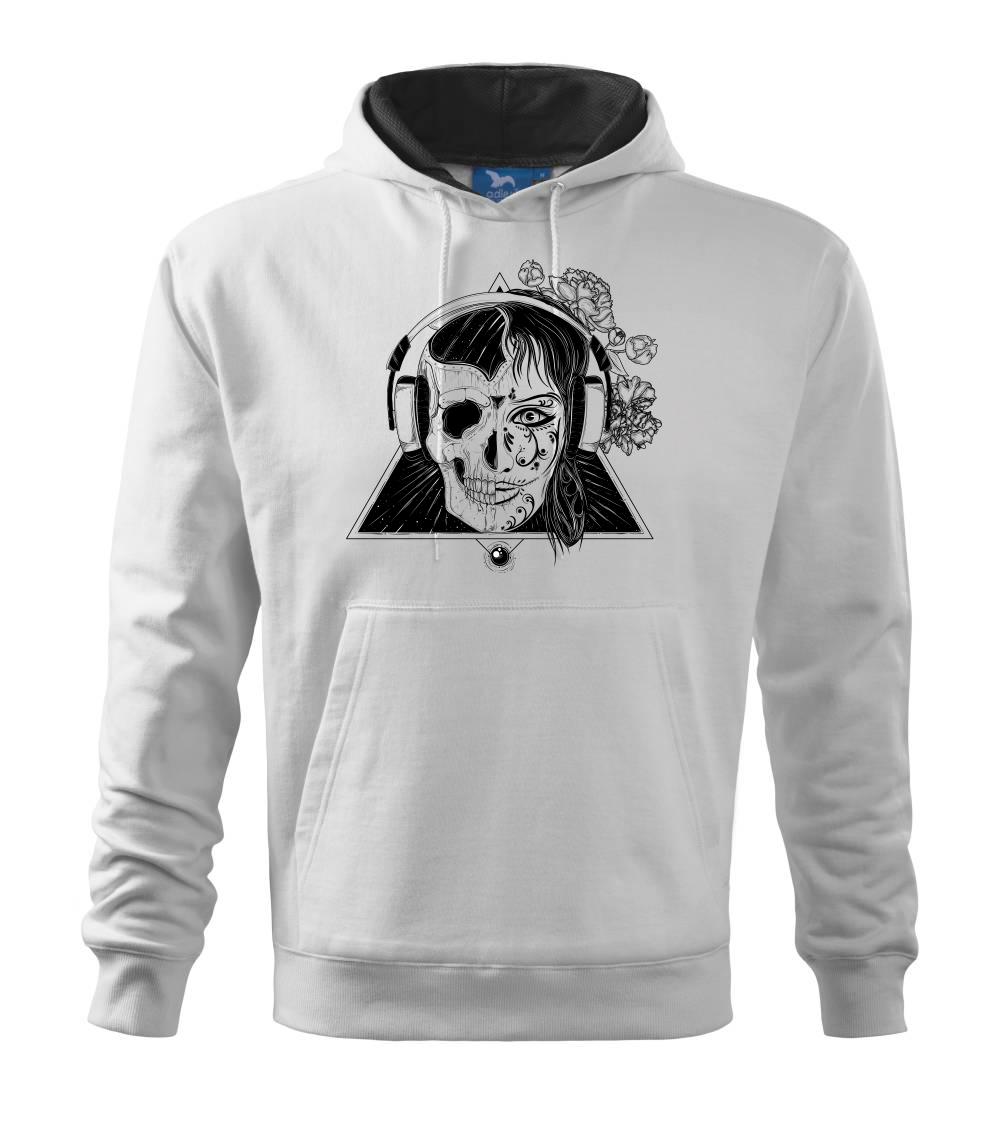 Dj skull woman - Mikina pánska Cape s kapucňou