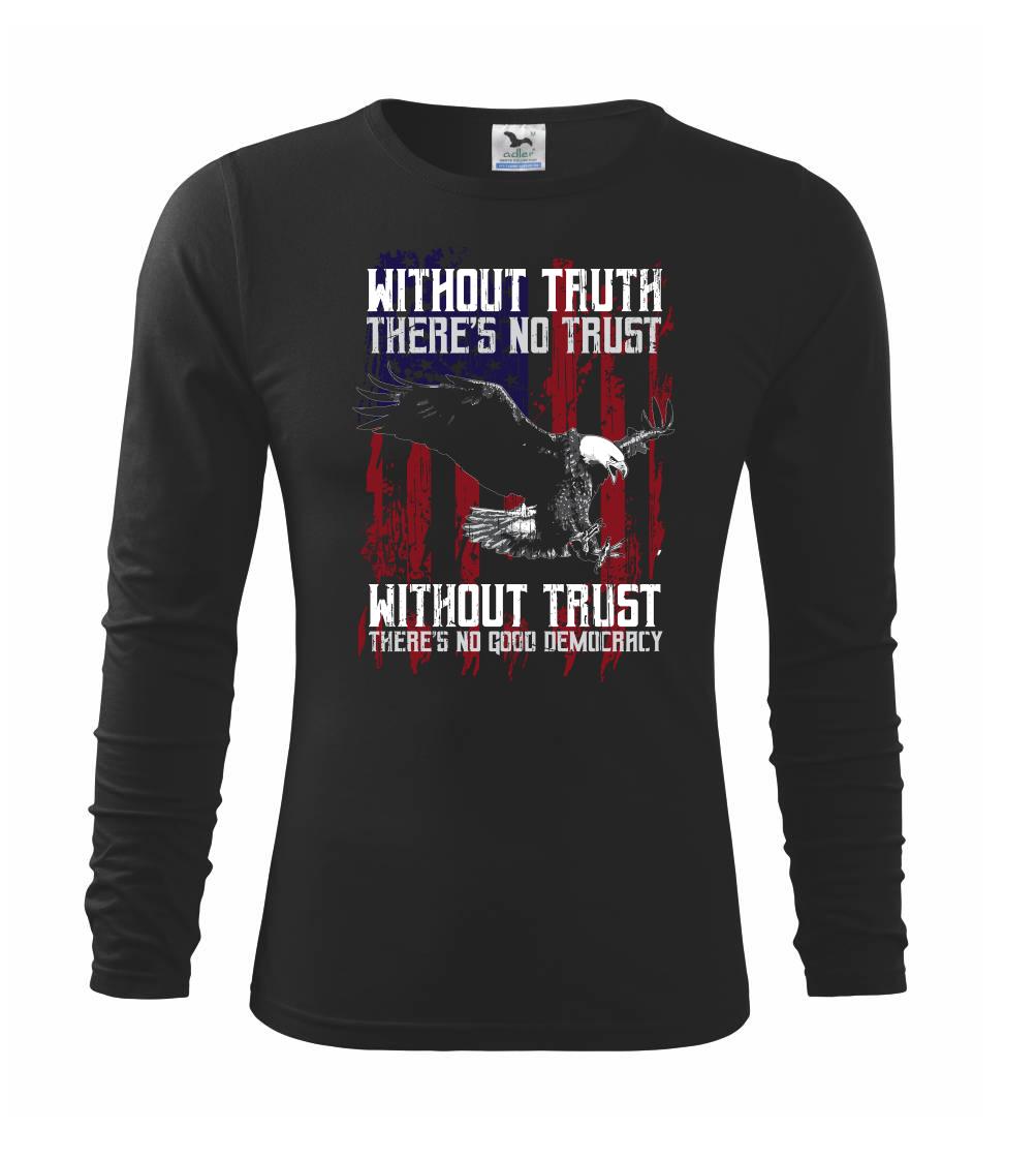 Tričká so zvieratami - Eagle democracy - Tričko detské Long Sleeve