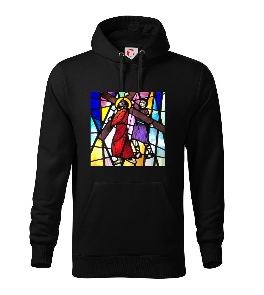 Vitráž - Ježiš a kríž Vitráž - Ježiš a kríž