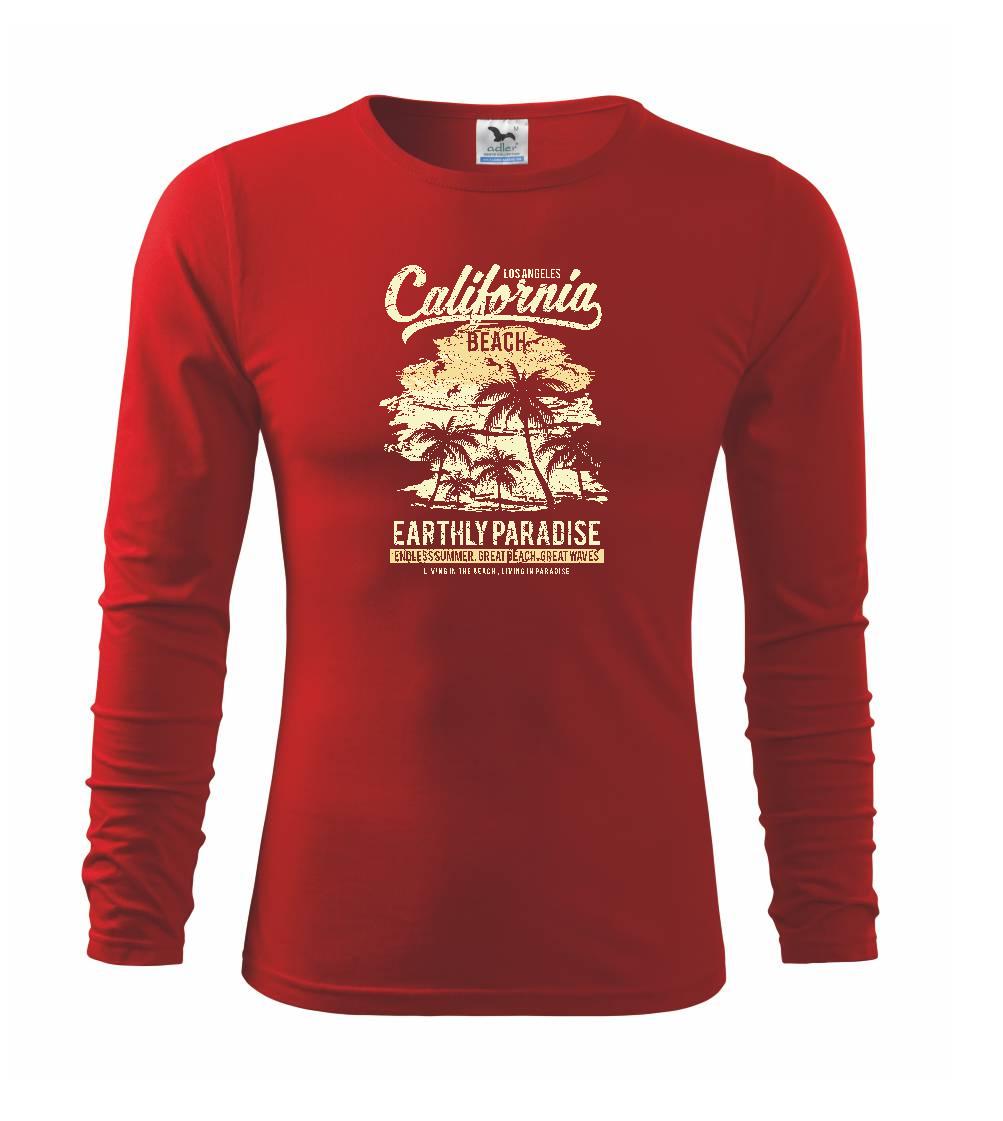 Trička pre cestovateľov - California Beach - Tričko detské Long Sleeve