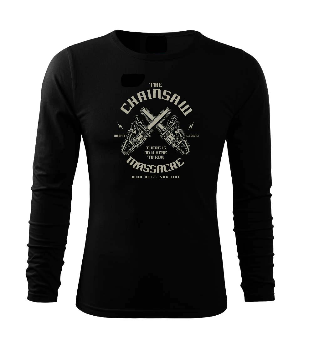 Tričká pre poľovníkov a drevorubačov - Chainsaw - Tričko s dlhým rukávom FIT-T long sleeve