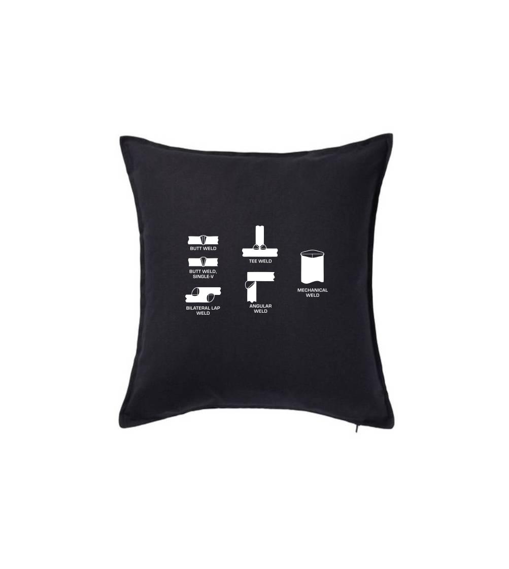 Tričká pre zvárača - Zvárač - typy zvarov  - Vankúš 50x50