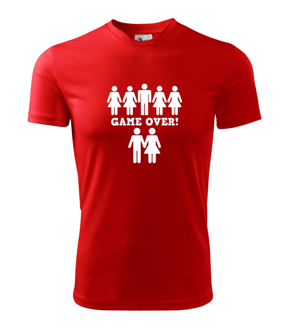 Svadobné tričká - Game over svadba - Detské tričko športové