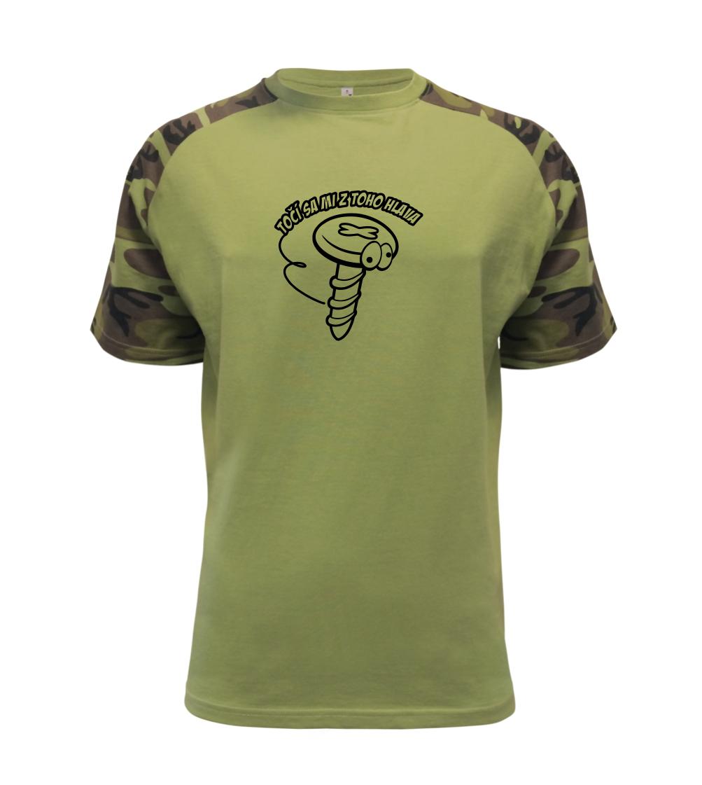 Grafické tričká - Točí sa mi z toho hlava - Raglan Military