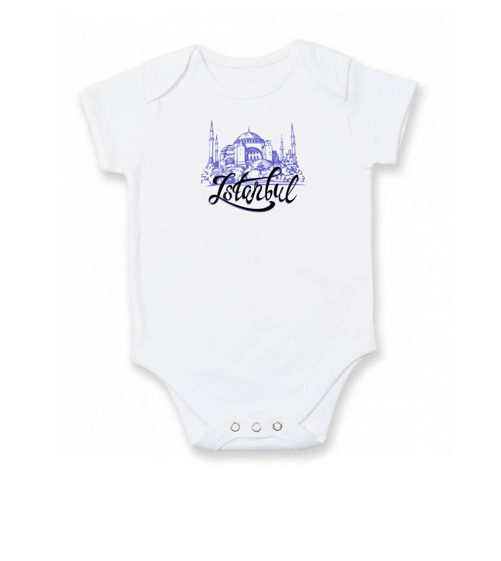 Ostatné mestá / miesta - Istanbul Lettering - Body dojčenské s krátkym rukávom