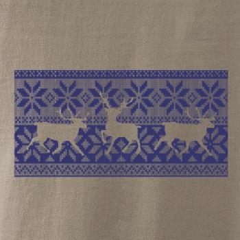 Jeleň vo vianočnom vzore Jeleň vo vianočnom vzore