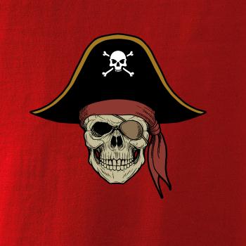  Pirátska lebka s klobúkom