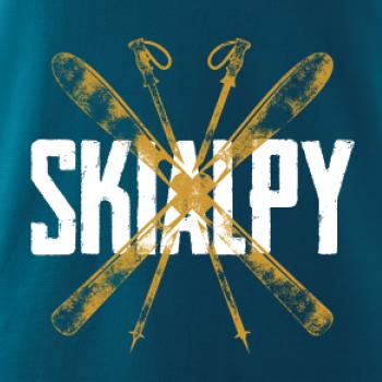 Skialpy nápis lyže