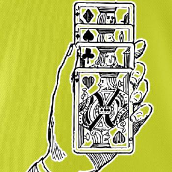 Poker ruka s kartami