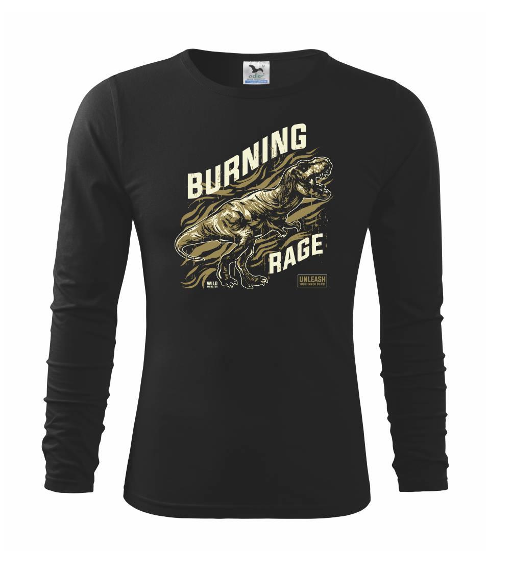 Tričká so zvieratami - Trex rage - Tričko detské Long Sleeve