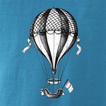 Teplovzdušný balón kreslený Teplovzdušný balón kreslený