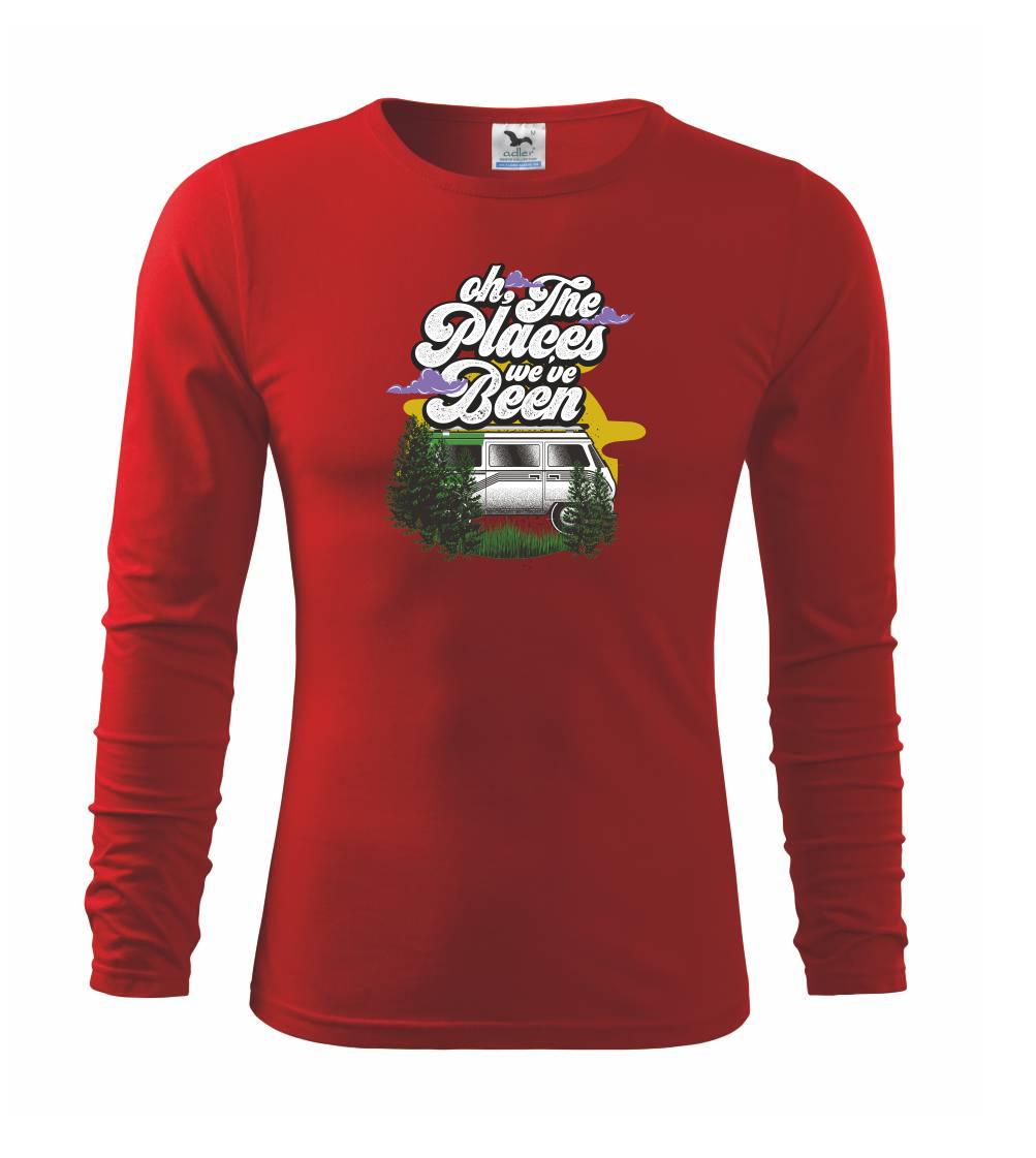 Trička na kempovanie - Oh the places - Tričko detské Long Sleeve
