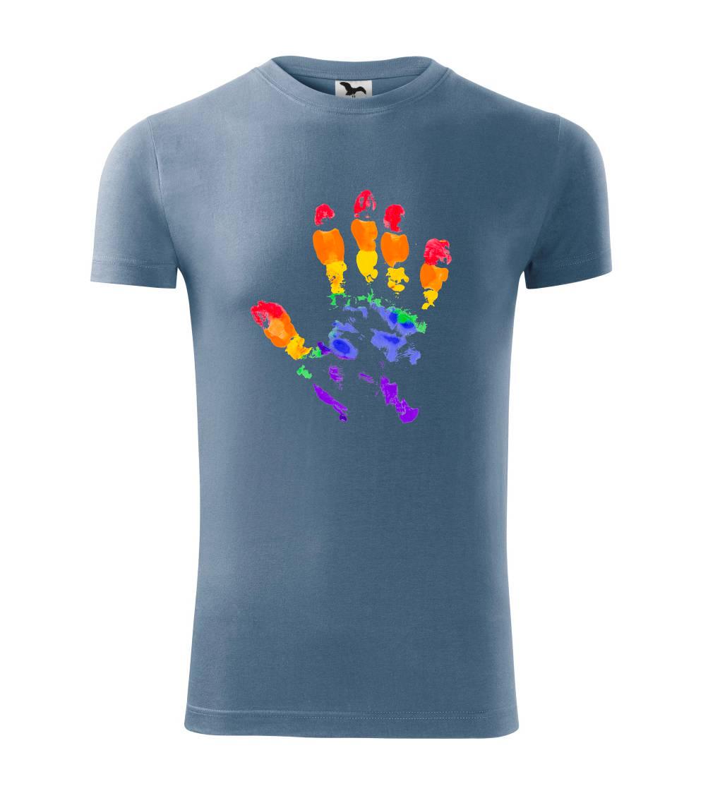 LGBT hand print LGBT hand print