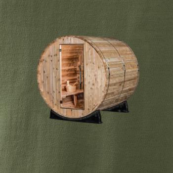 Vonkajšia sauna z boku