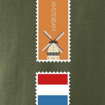 Amsterdam známka farebná