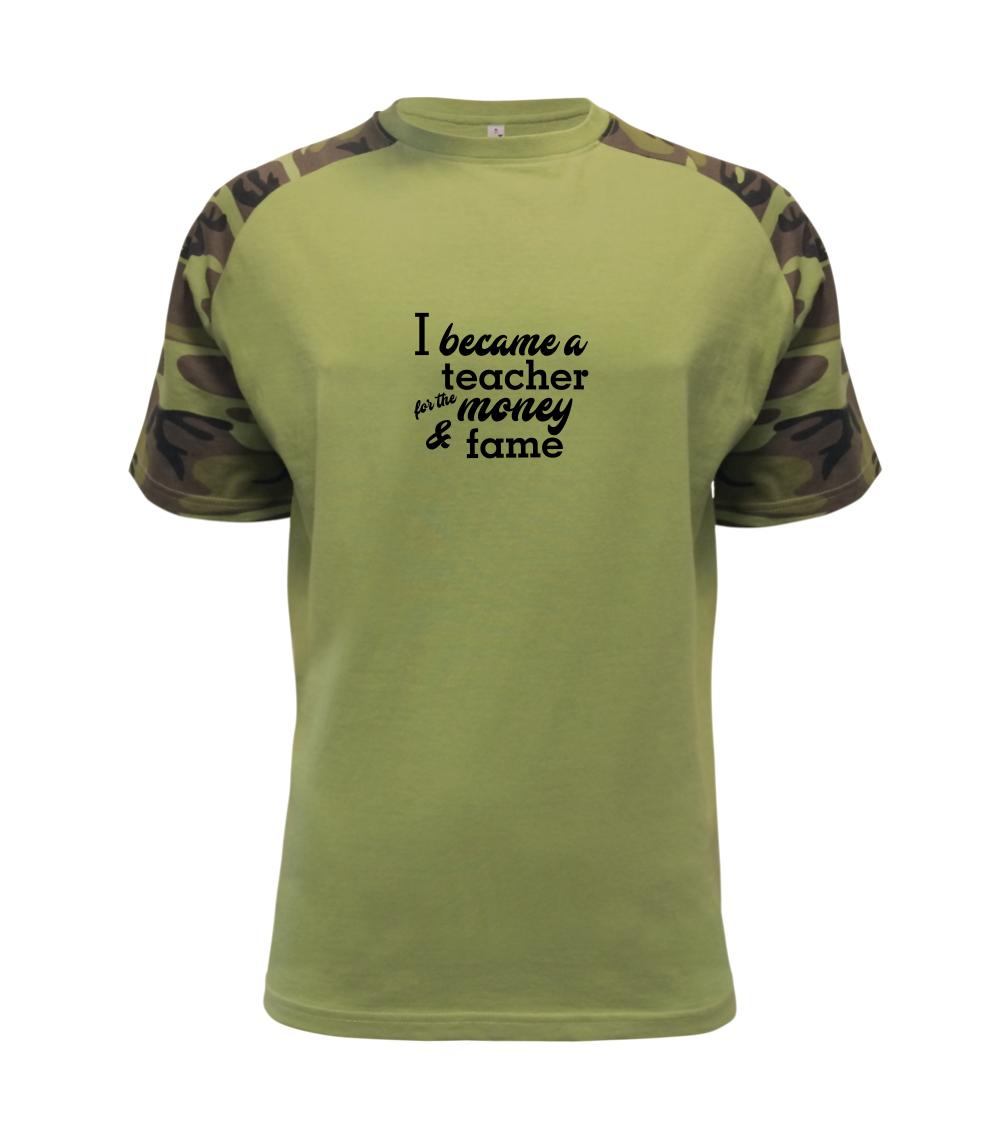 Učiteľské tričká - Became a teacher - Raglan Military