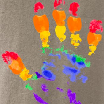 LGBT hand print LGBT hand print