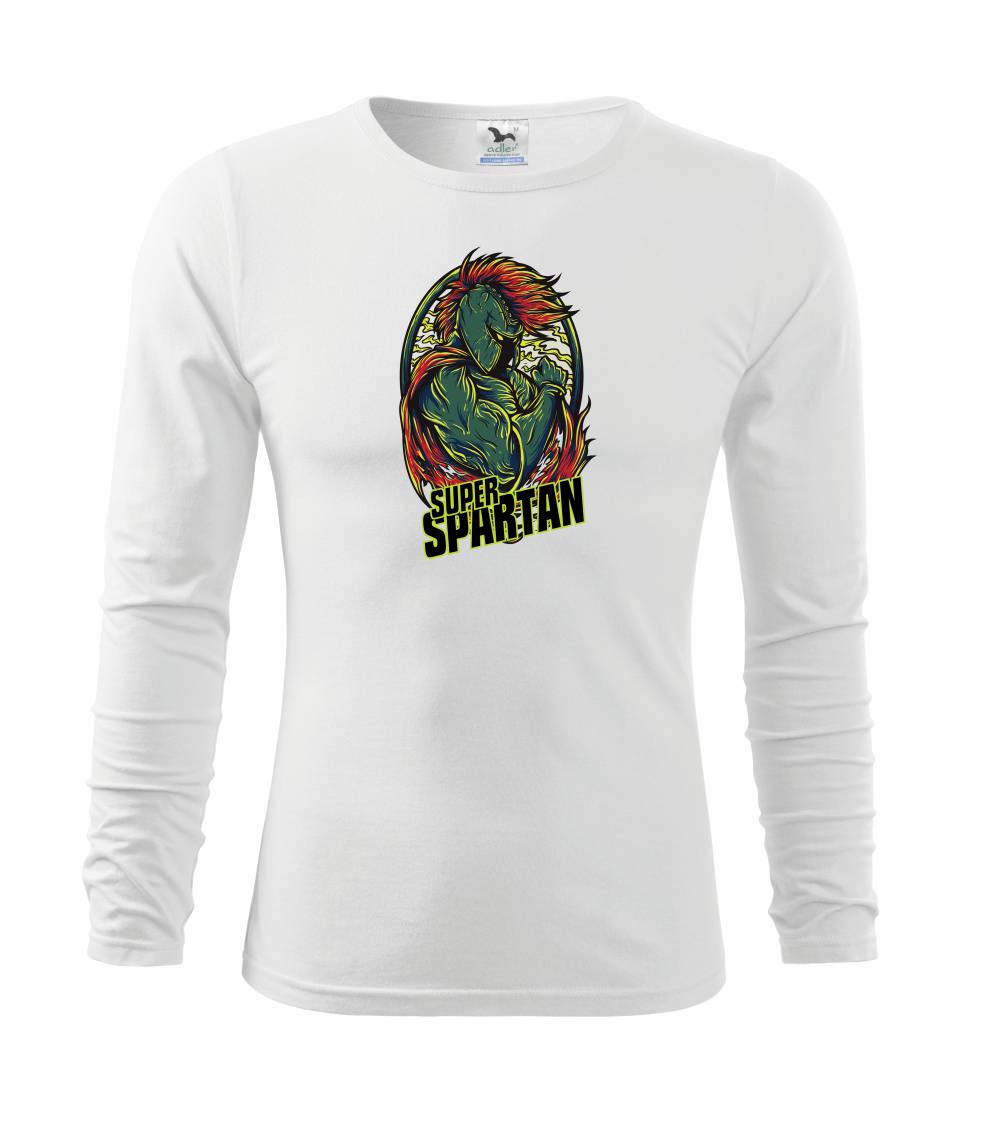 Posilňovani - Super Spartan - Tričko detské Long Sleeve