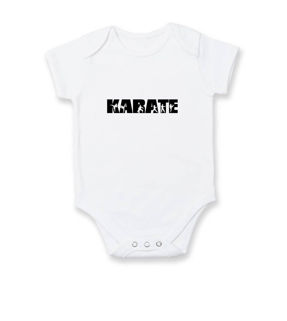 Tričká Karate - Karate font - Body dojčenské s krátkym rukávom