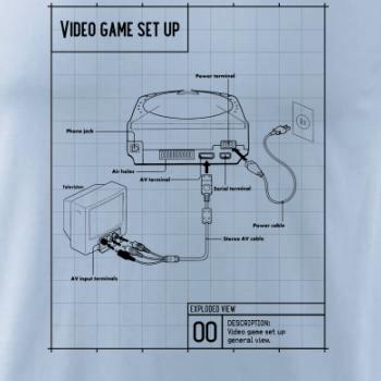 Nákres TV video hra guľatá Nákres TV video hra guľatá