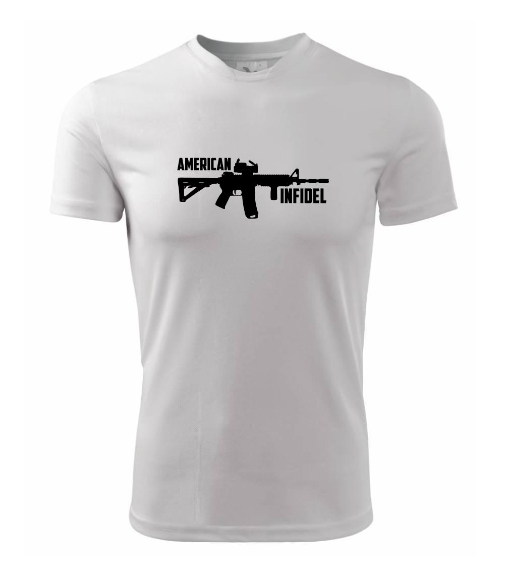 Vojenská tričká s potlačou - American Infidel - Detské tričko športové