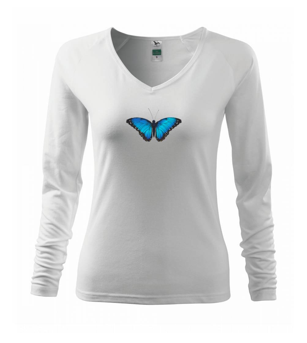 Tričká so zvieratami - Motýľ Babôčka Morpho Peleides - Tričko dámske Elegance