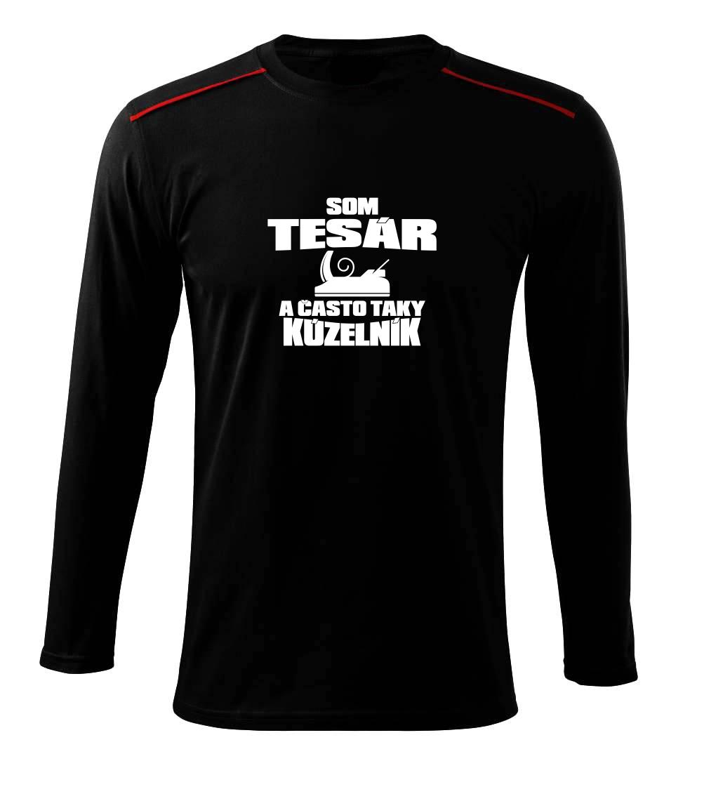 Vtipné tričká do práce - Tesár kúzelník - Tričko s dlhým rukávom Long Sleeve