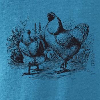 Slepačie rodina maľovaná