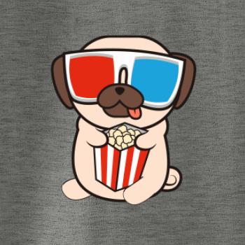 Mops a 3D okuliare