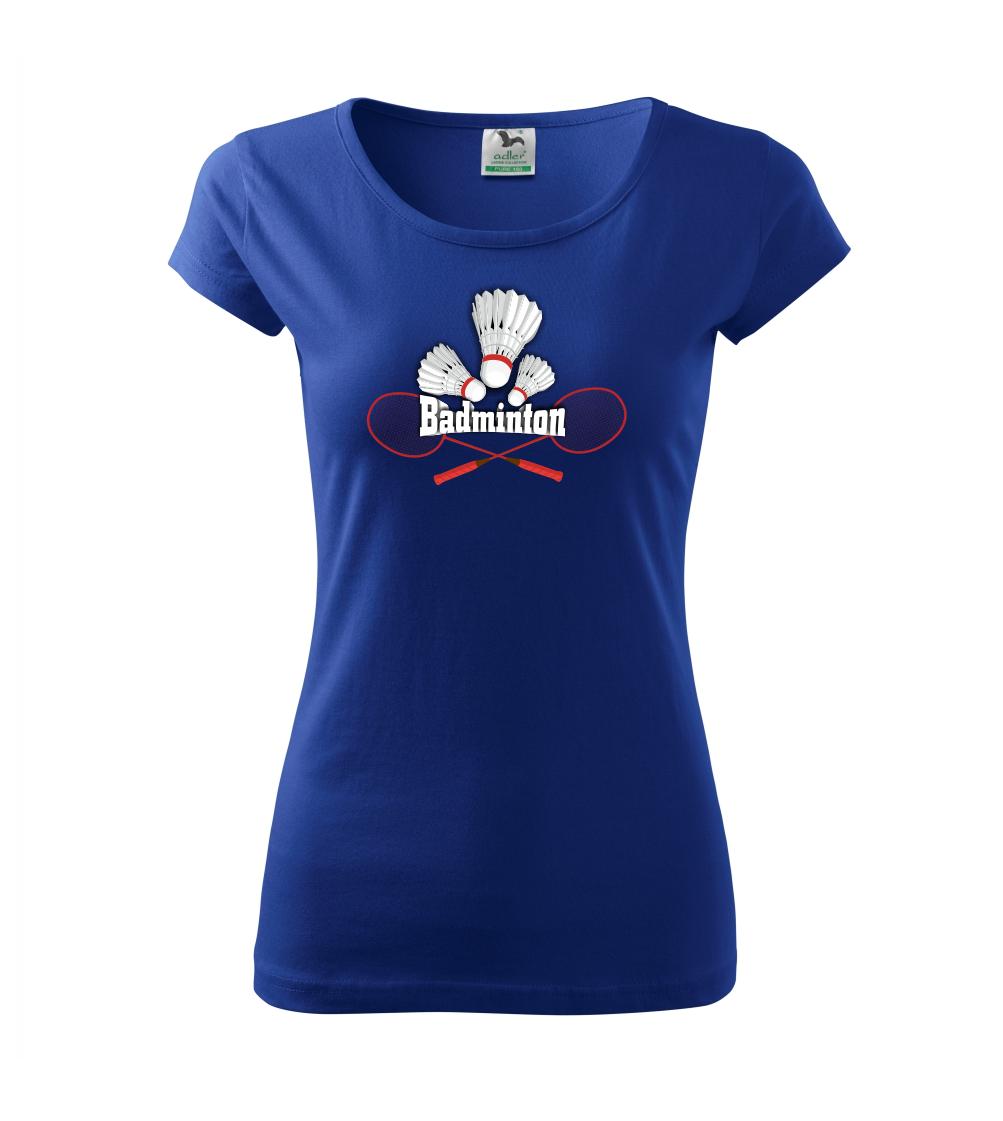 Bedminton - nápis s košíkmi