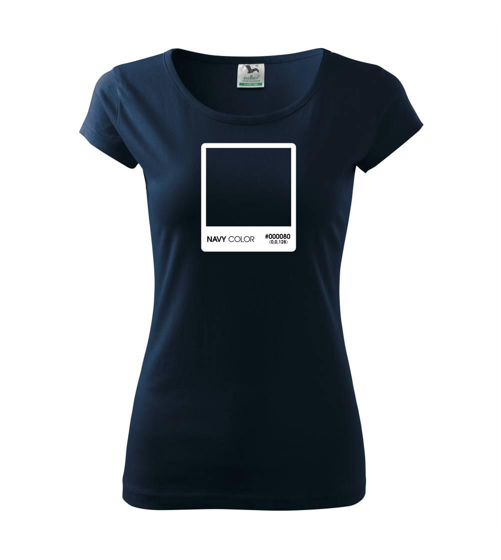 Tričká pre fotografov - RGB navy - Dámske tričko Pure