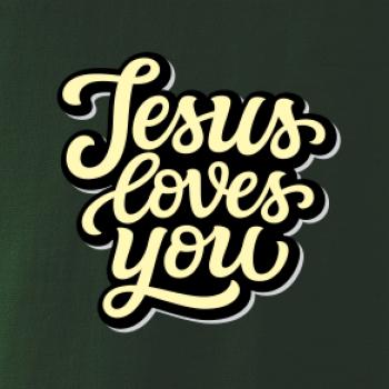 Jesus loves you - písané písmo
