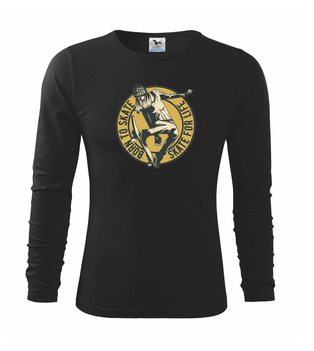 Longboard a Skatebord - Skate girl - Tričko detské Long Sleeve