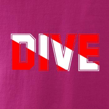 Dive nápis vlajka Dive nápis vlajka
